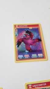 Trading cards: CAJ-23D32 CROMO FICHA PANINI INVIZIMALS PORCUPAIN